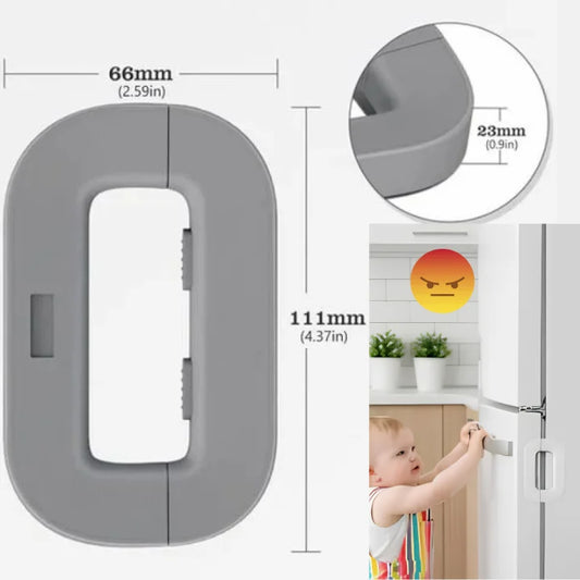 Smart Auto-Lock Refrigerator Safety Lock – Heavy-Duty Child & Pet Proof Fridge Door Guard