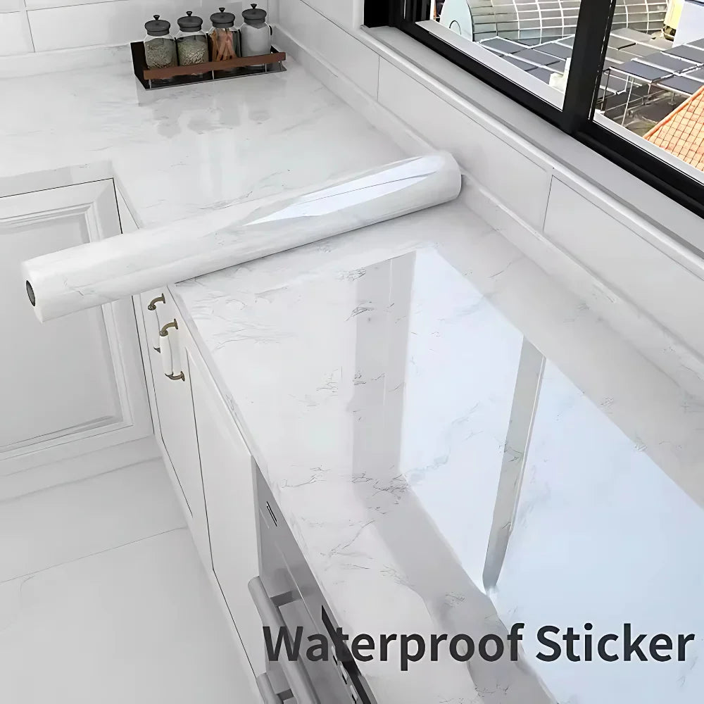 2 Rolls of GlowStone Surface Film (60x200cm each)- Instant Marble Shine!