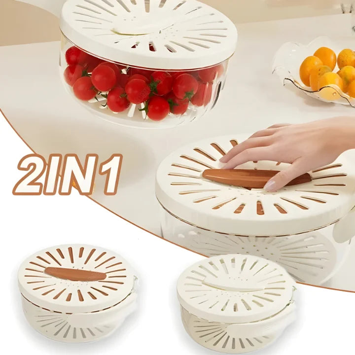 SwiftStrain 2-in-1 Prep Bowl