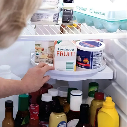 No-Drill 360° Corner Kitchen / Bath Shelf: The Instant Fridge & Cabinet Organizer