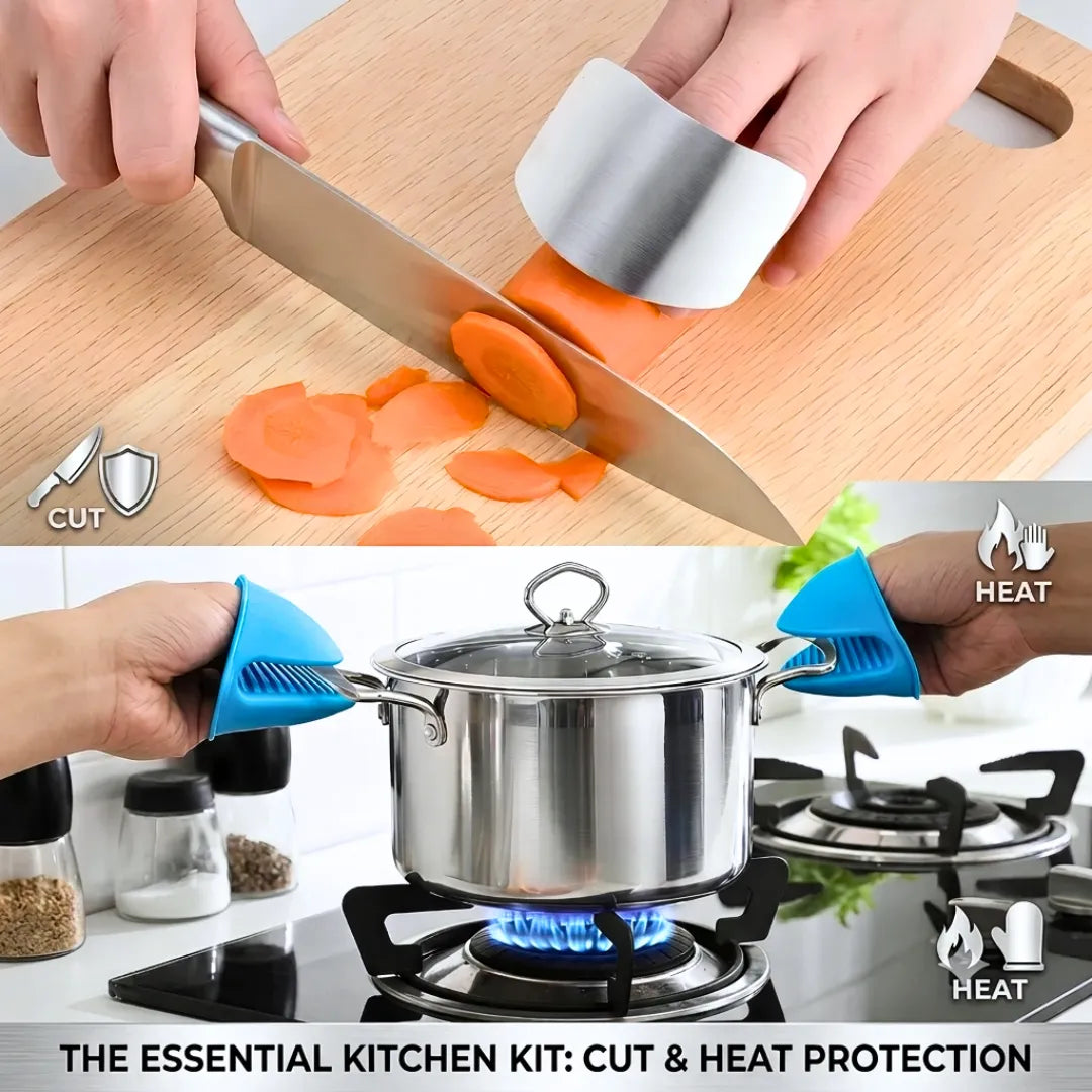 Effortless Finger & Nail Protection Kit (Premium Shield + Silicone Grips)