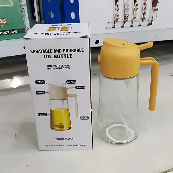 Precise Oil Dispenser: Spray & Pour for Easy Healthy Cooking