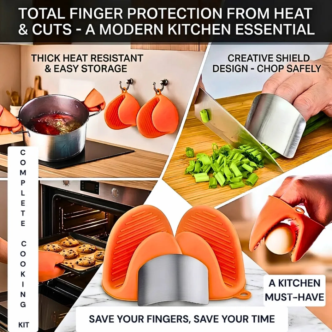 Effortless Finger & Nail Protection Kit (Premium Shield + Silicone Grips)