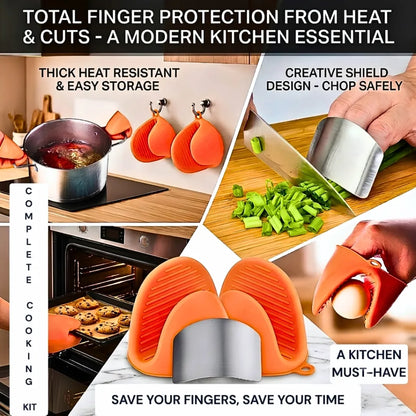 Effortless Finger & Nail Protection Kit (Premium Shield + Silicone Grips)