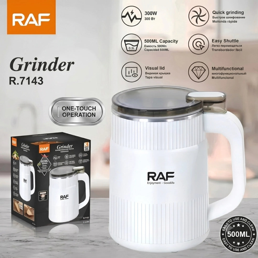 8-Blades Stainless Steel Electric Spice, Grain & Nuts Grinder (500 ML)