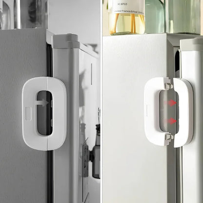 Smart Auto-Lock Refrigerator Safety Lock – Heavy-Duty Child & Pet Proof Fridge Door Guard