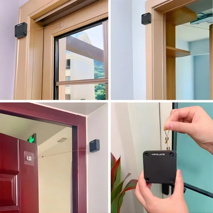 Instant Self-Closing Door Kit | No-Drill, Retractable Draft Stopper