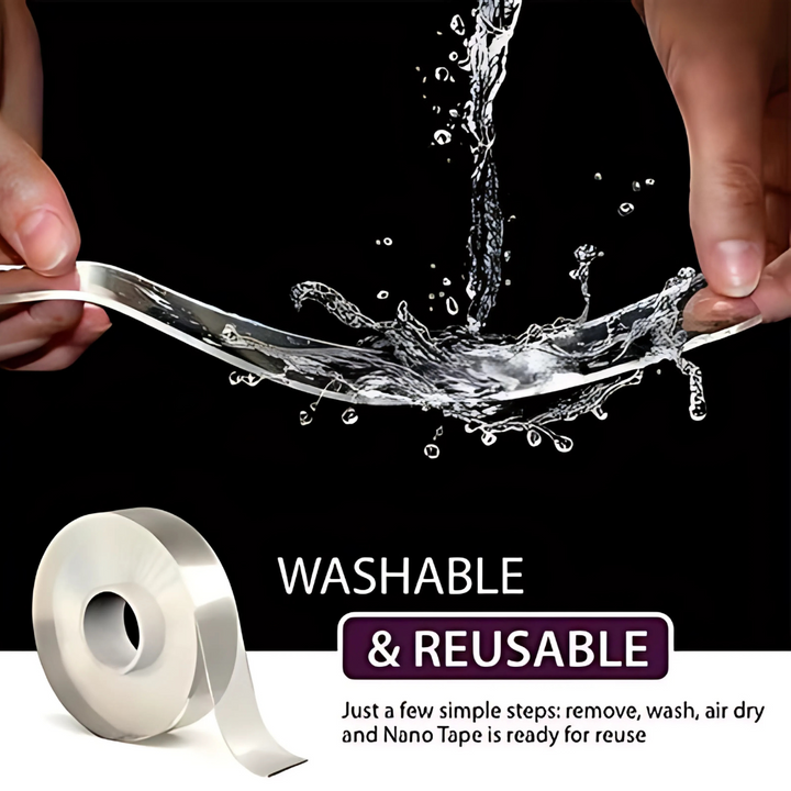 Reusable washable strong Double-Sided adhesive Nano Tape