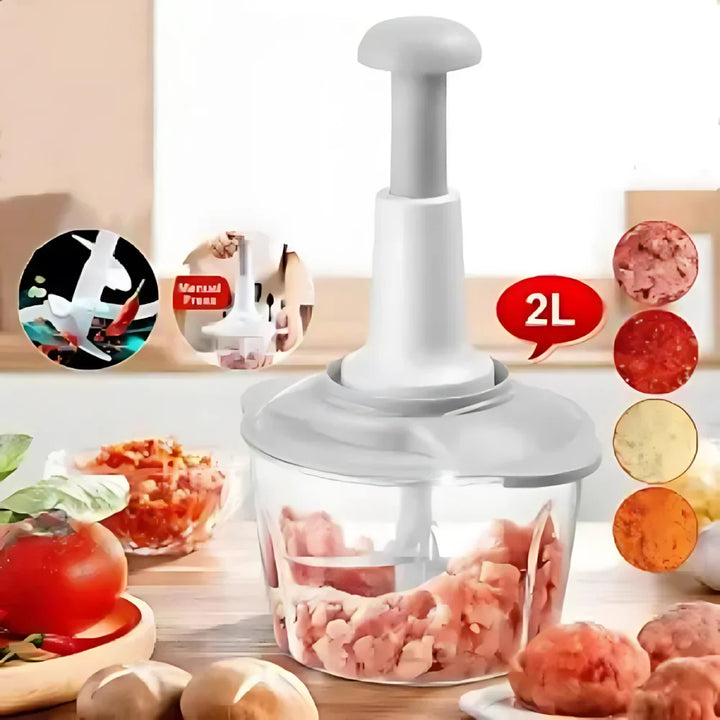 TurboChop (2000ML) : Effortless Food Prep in Seconds!