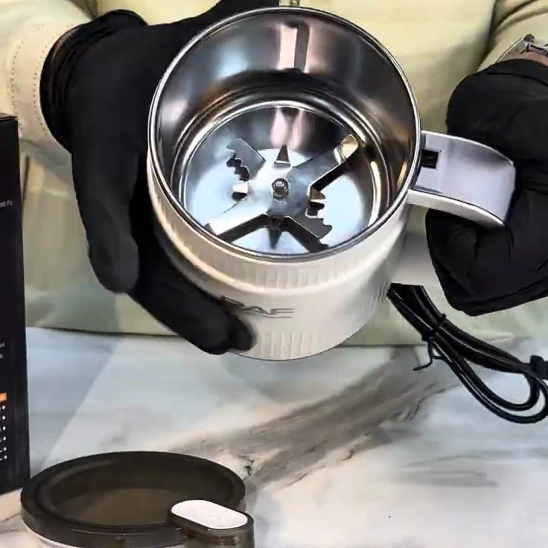 8-Blades Stainless Steel Electric Spice, Grain & Nuts Grinder (500 ML)