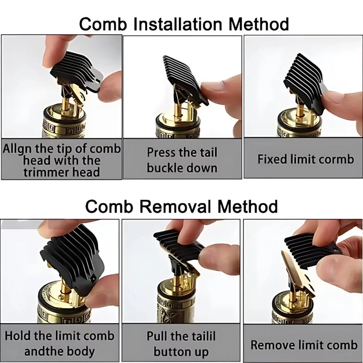 Professional T9 Trimmer – Heavy-Duty All-Metal Zero-Cut Shaver
