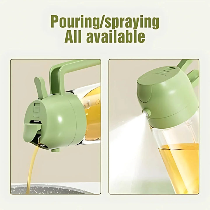 Precise Oil Dispenser: Spray & Pour for Easy Healthy Cooking