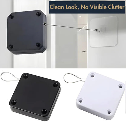Instant Self-Closing Door Kit | No-Drill, Retractable Draft Stopper