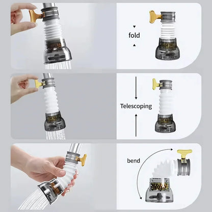 3 Kitchen Showers in 1 Order (360° Clean Flow)