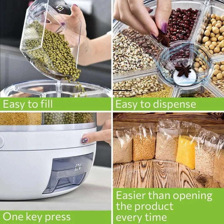 Ever-Fresh Premium Family-Edition Dispenser (1Kg Each Compartment)