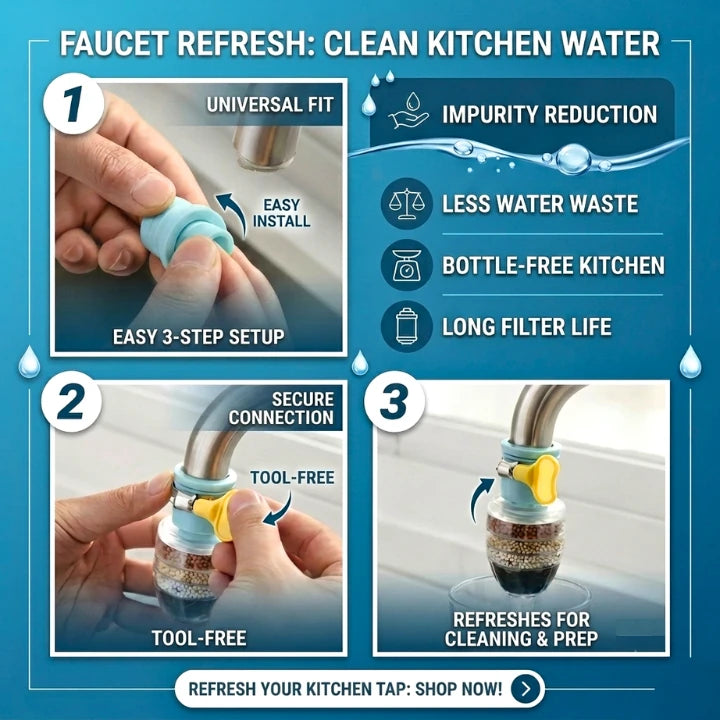 6-Layer Universal Tap Water Purifier (Pack of 3)