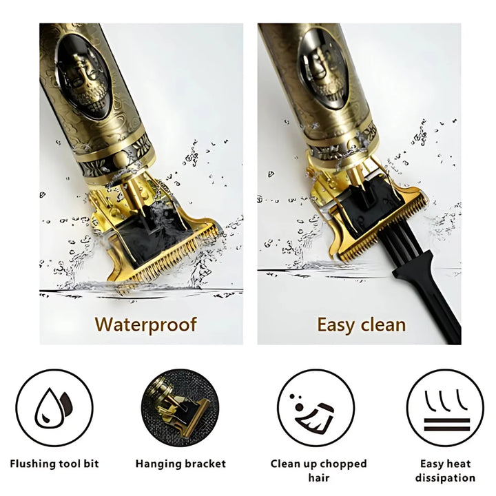 Professional T9 Trimmer – Heavy-Duty All-Metal Zero-Cut Shaver