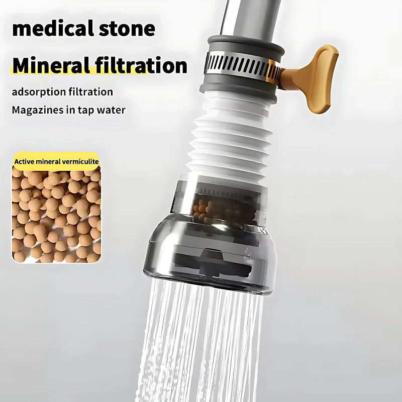 3 Kitchen Showers in 1 Order (360° Clean Flow)