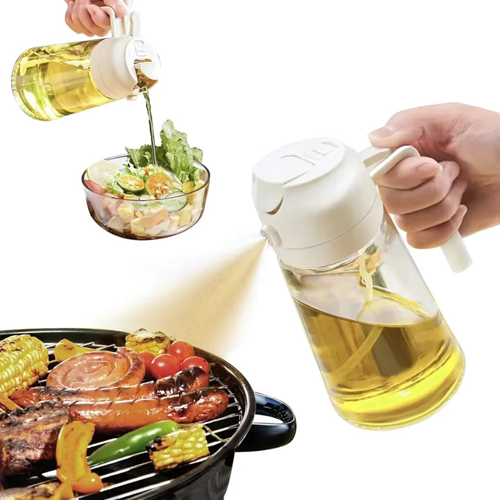 Precise Oil Dispenser: Spray & Pour for Easy Healthy Cooking