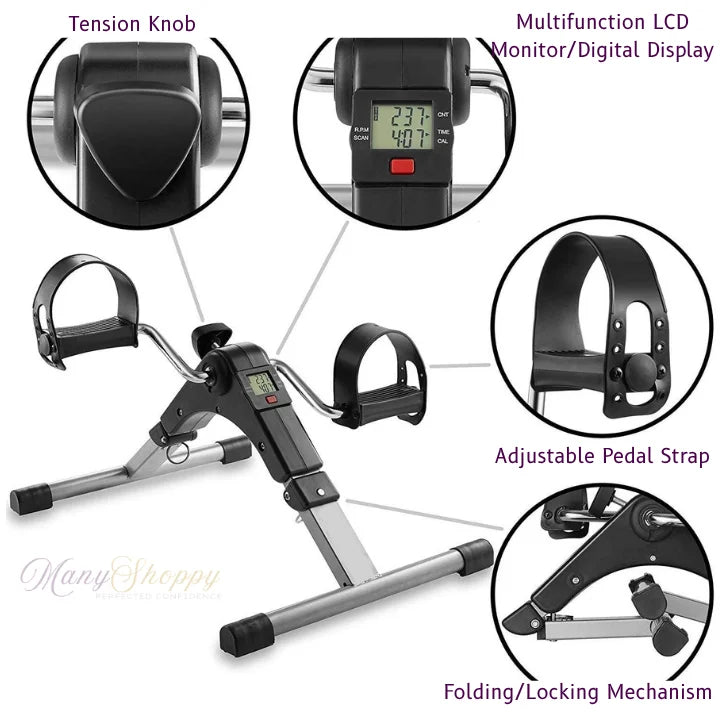 Imported Quality Pedal Exerciser Machine with Digital Meter - Performance Tracker