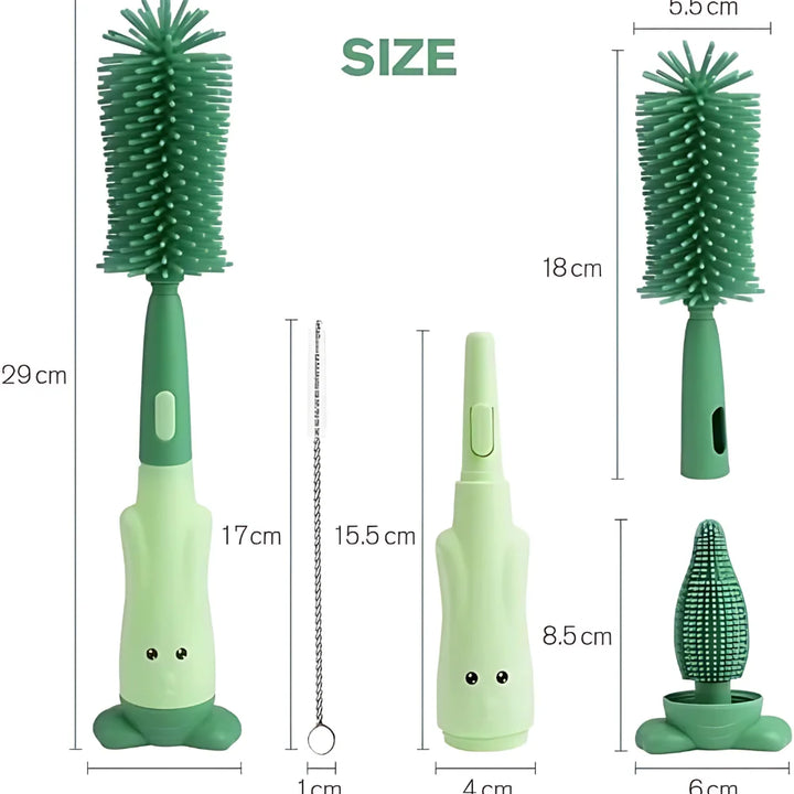 Complete Baby Bottle Hygiene Brush Kit