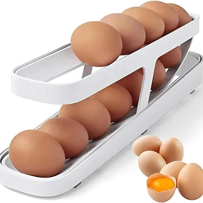 Reproduction Egg Rack Automatic Scrolling Egg Rack: Organized, Efficient, and Spill-Proof Egg ...