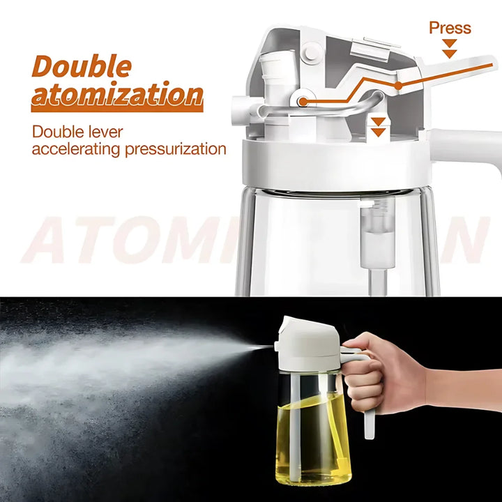 Precise Oil Dispenser: Spray & Pour for Easy Healthy Cooking