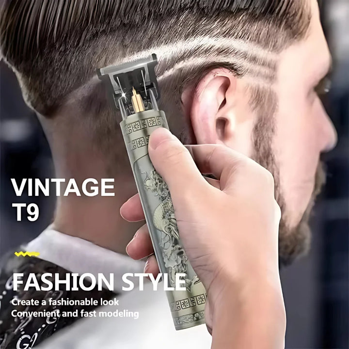 Professional T9 Trimmer – Heavy-Duty All-Metal Zero-Cut Shaver