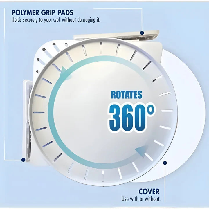 No-Drill 360° Corner Kitchen / Bath Shelf: The Instant Fridge & Cabinet Organizer