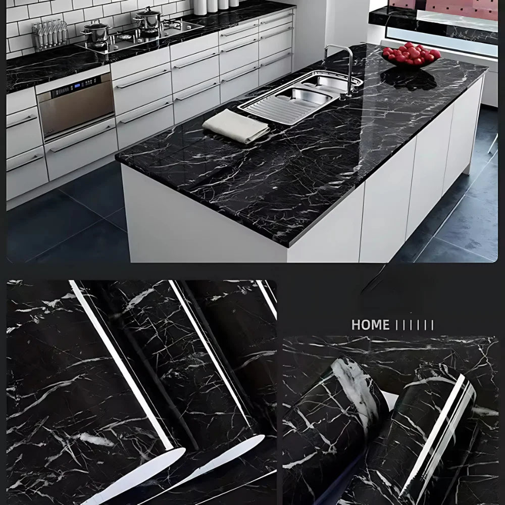 2 Rolls of GlowStone Surface Film (60x200cm each)- Instant Marble Shine!