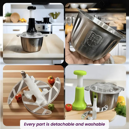 2Ltr Ultra-Steel Manual Food Processor