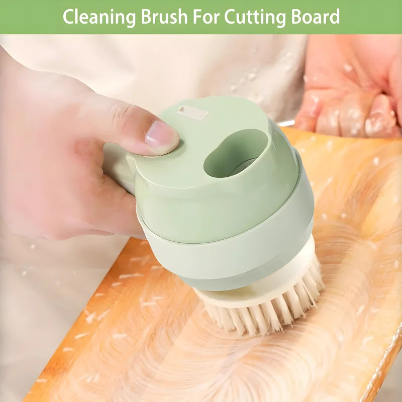 The RapidPrep 4-in-1 Cordless Electric Food Chopper & Cleaning System