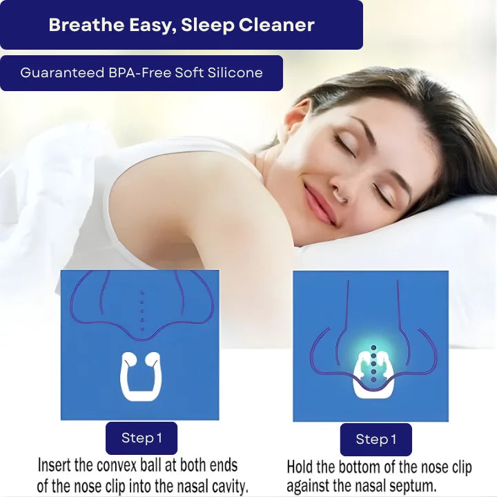 Breathe Easy Snore-Free Sleep Clips