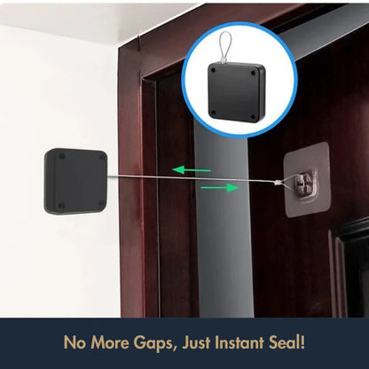 Instant Self-Closing Door Kit | No-Drill, Retractable Draft Stopper