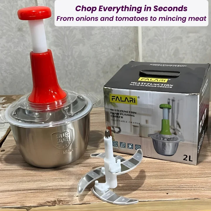 2Ltr Ultra-Steel Manual Food Processor
