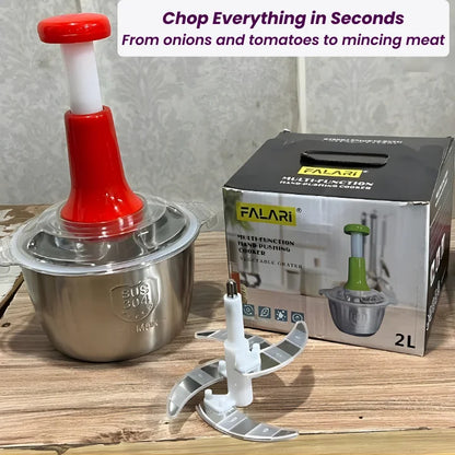 2Ltr Ultra-Steel Manual Food Processor