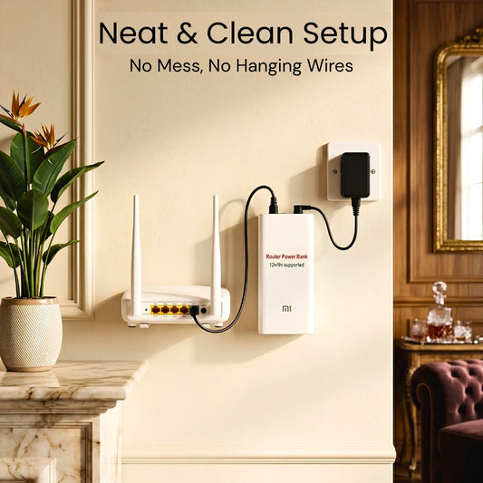 Zero Downtime: Up to 10-Hour Smart Router / WiFi UPS