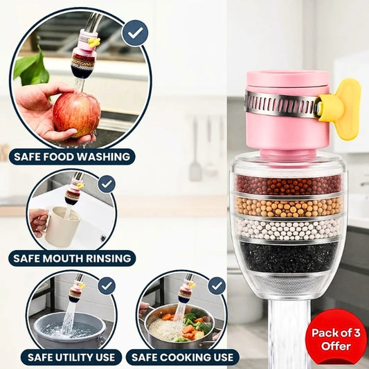 6-Layer Universal Tap Water Purifier (Pack of 3)