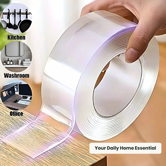 Heavy Duty Double Sided Grip Tape (6 Meter Large) – No Drill, Zero Wall Damage