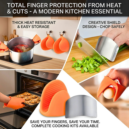 Effortless Finger & Nail Protection Kit (Premium Shield + Silicone Grips)