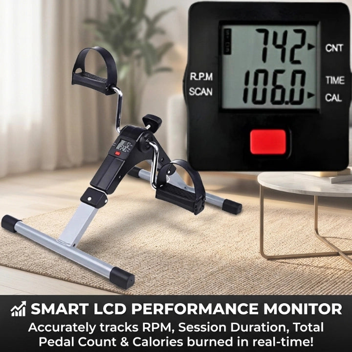 Imported Quality: Joint Therapy Pedal Exerciser with Smart Digital Tracker
