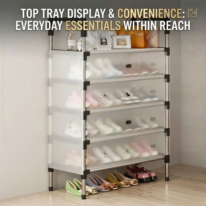 FlexiStack 5-Tier Shoe Cabinet