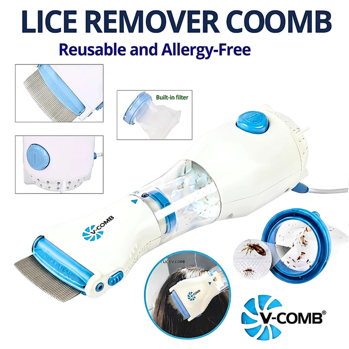 Chemical-Free Lice Vacuum Comb ✨