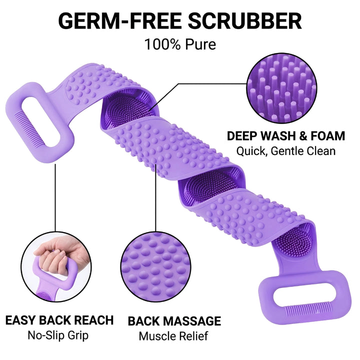 PureScrub Silicone Body Belts (Pack of 2)