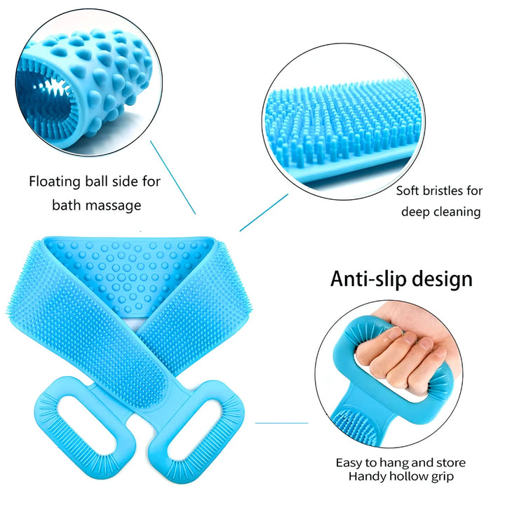 PureScrub Silicone Body Belts (Pack of 2)
