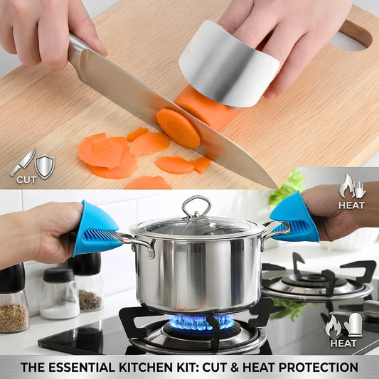 Effortless Finger & Nail Protection Kit (Premium Shield + Silicone Grips)