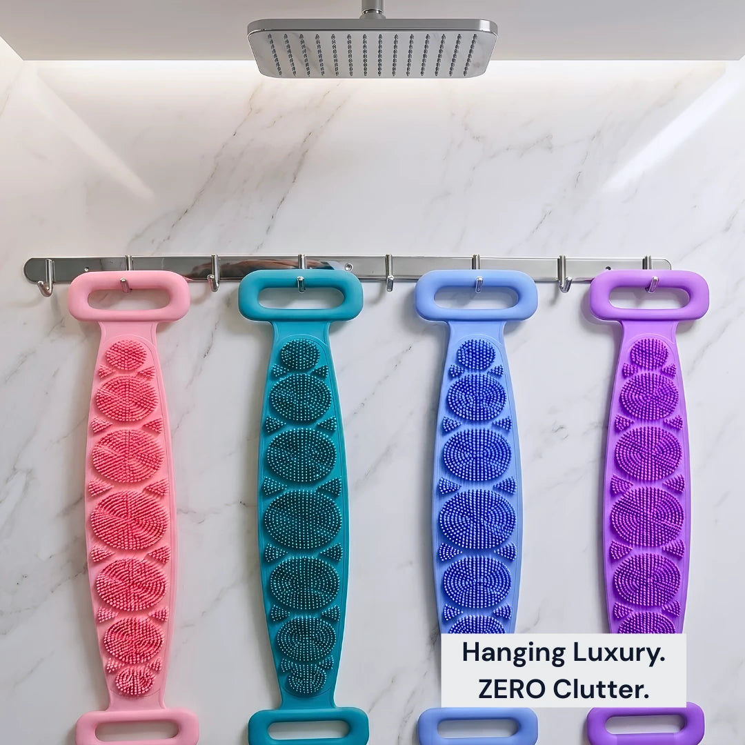 PureScrub Silicone Bath Scrubbing Belts (Pack of 2)